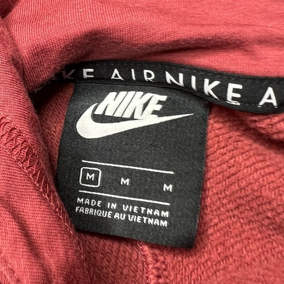 Nike Sportswear Air Hoodie Logo Strip in Maroon - Picture 6 of 8